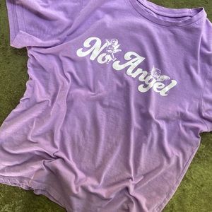 “No Angel“ Graphic Short Sleeve T-shirt